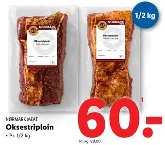 Lidl Oksestriploin tilbud