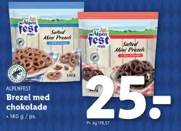 Lidl Brezel med chokolade tilbud