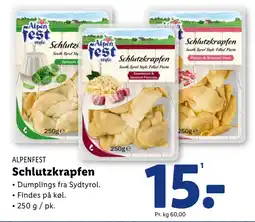 Lidl Schlutzkrapfen tilbud