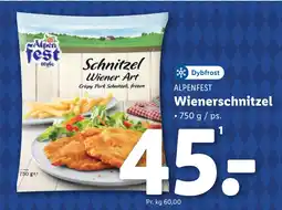 Lidl Wienerschnitzel tilbud