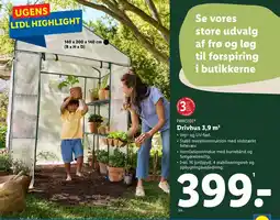 Lidl Drivhus 3,9 m tilbud