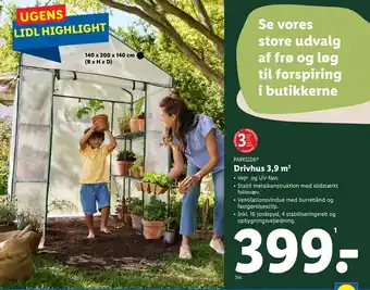 Lidl Drivhus 3,9 m tilbud