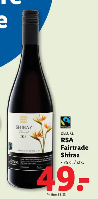 Lidl RSA Fairtrade Shiraz tilbud