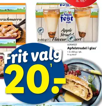 Lidl Apfelstrudel i glas tilbud