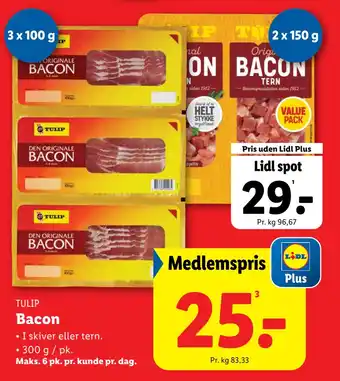 Lidl Bacon tilbud