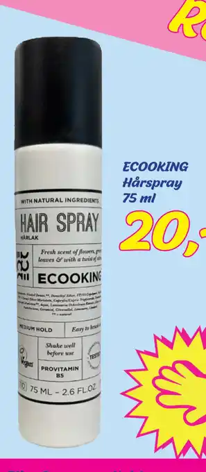 Hi five ECOOKING Hårspray 75 ml tilbud