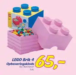 Hi five LEGO Brik 4 Opbevaringsklods tilbud