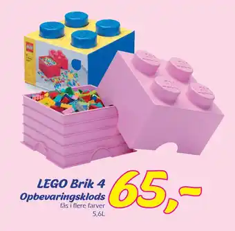 Hi five LEGO Brik 4 Opbevaringsklods tilbud