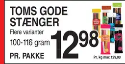 ABC Lavpris TOMS GODE STÆNGER tilbud