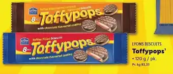 Lidl Lyons Biscuits Toffypops tilbud