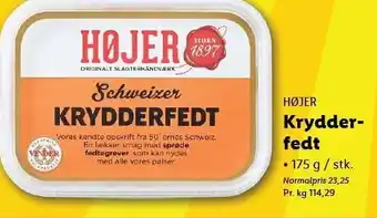 Lidl Højer Krydderfedt tilbud