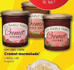 Lidl Den Gamle Fabrik Cremet marmelade tilbud