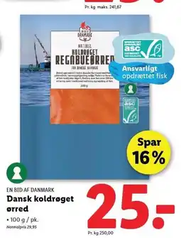 Lidl EN BID AF DANMARK Dansk koldrøget ørred tilbud