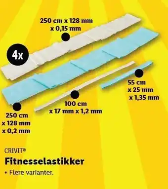 Lidl Crivit Fitnesselastikker tilbud