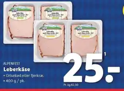 Lidl ALPENFEST Leberkäse tilbud