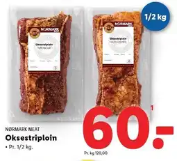 Lidl NØRMARK MEAT Oksestriploin tilbud