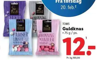 Lidl TOMS Guldknas tilbud