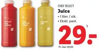 Lidl CHEF SELECT Juice tilbud