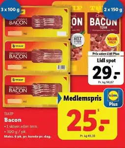 Lidl TULIP Bacon tilbud