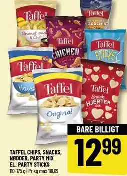 Løvbjerg TAFFEL CHIPS, SNACKS, NØDDER, PARTY MIX EL. PARTY STICKS tilbud