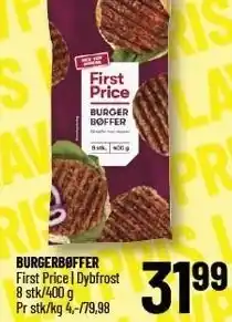 Løvbjerg FIRST PRICE BURGERBØFFER tilbud