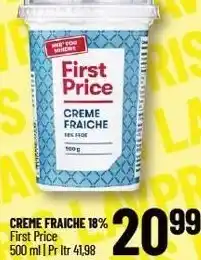 Løvbjerg FIRST PRICE CREME FRAICHE 18% tilbud