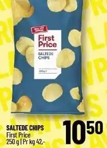 Løvbjerg FIRST PRICE SALTEDE CHIPS tilbud