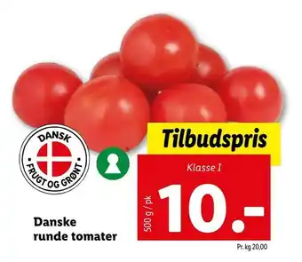 Let-Køb Danske runde tomater tilbud