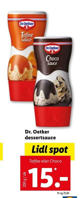 Let-Køb Dr. Oetker dessertsauce tilbud