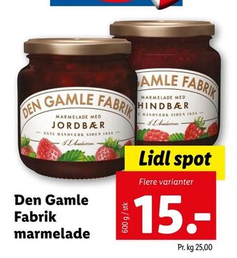 Let-Køb Den Gamle Fabrik marmelade tilbud
