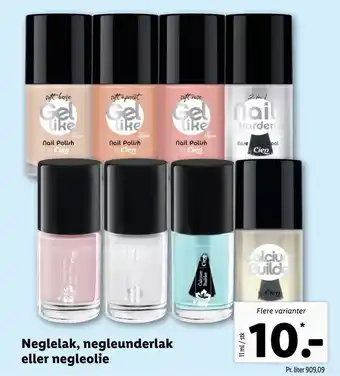 Let-Køb Neglelak, negleunderlak eller negleolie tilbud