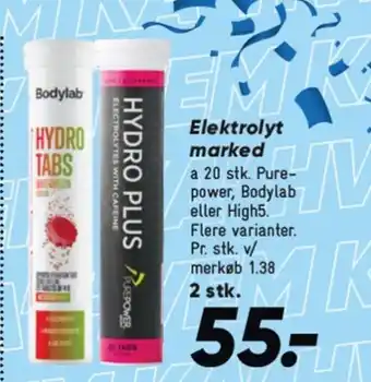 Bilka Elektrolyt marked tilbud