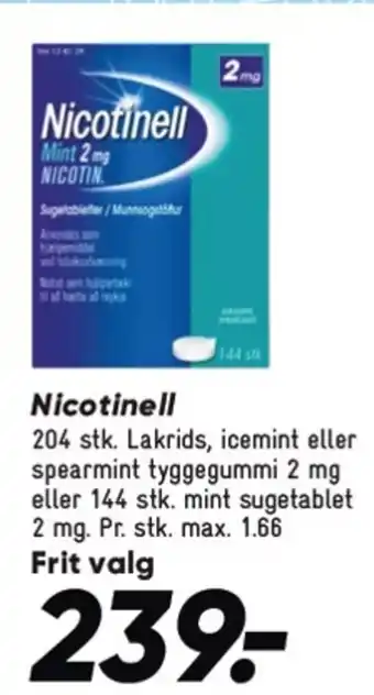 Bilka NICOTINELL tilbud