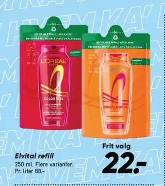 Bilka Elvital refill tilbud