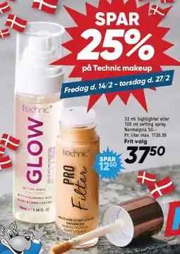 Bilka Technic makeup tilbud