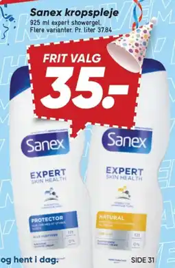 Bilka SANEX kropspleje tilbud