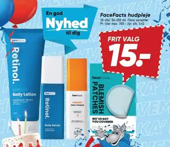 Bilka FaceFacts hudpleje tilbud