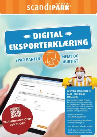 Scandinavian Park DIGITAL EKSPORTERKLÆRING tilbud