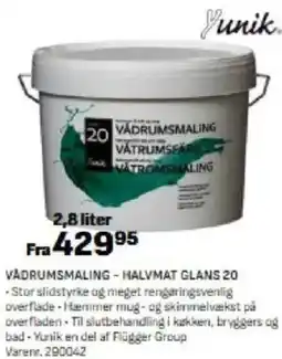 Bygma Vadrumsmaling-halvmat Glans 20 tilbud