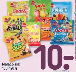 REMA 1000 Malaco slik tilbud