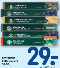 REMA 1000 Starbucks kaffekapsler tilbud