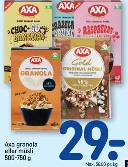 REMA 1000 Axa granola eller müsli tilbud