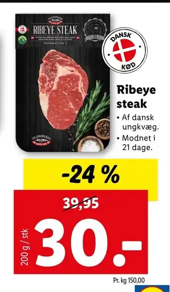 Let-Køb Ribeye steak tilbud