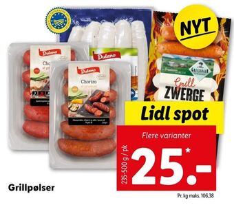 Let-Køb Grillpølser tilbud