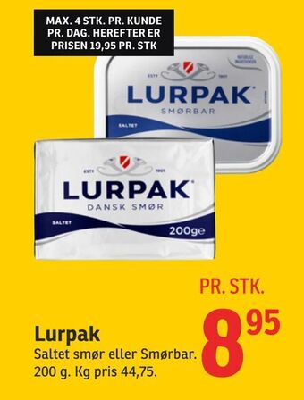 SPAR Lurpak tilbud