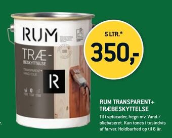Rum transparent+ træbeskyttelse
