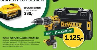 XL-BYG Dewalt kompakt slagboremaskine 18v tilbud