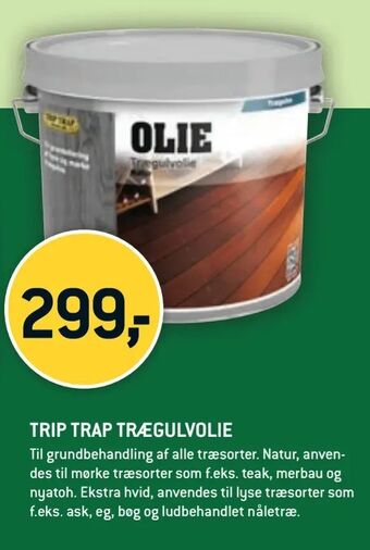 XL-BYG Trip trap trægulvolie tilbud