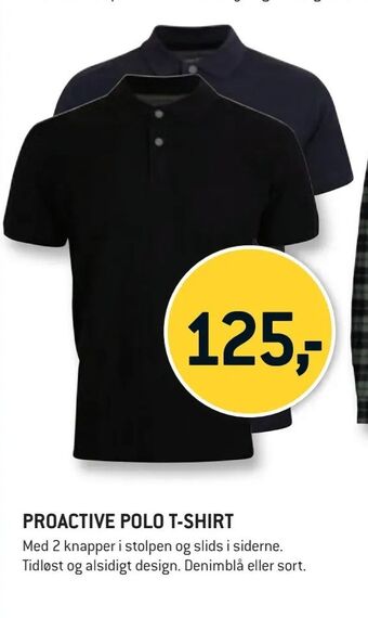 XL-BYG Proactive polo t-shirt tilbud
