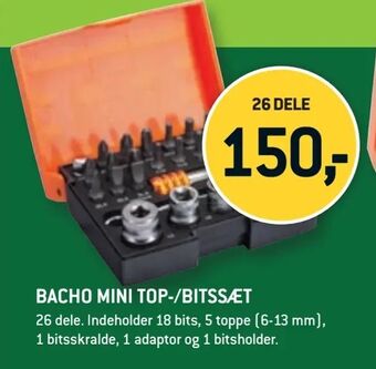 Bacho mini top-/bitssæt